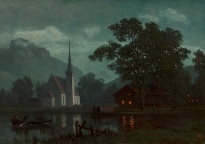 Lac des Quatre-Cantons, Suisse - Albert Bierstadt