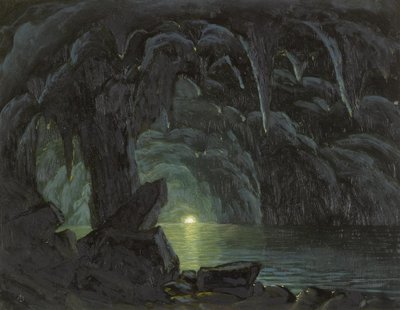 La Grotte Bleue, Capri - Albert Bierstadt