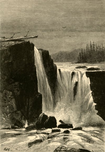 Côté sud des chutes Willamette, 1872 - Albert Bobbett