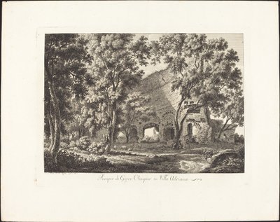 Temple de Jupiter Olympien dans la Villa Adriana - Albert Christoph Dies