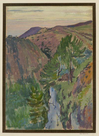 Paysage à Grasse - Albert Daniel Rutherston