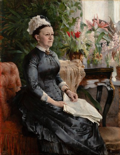 Portrait de Mme Anna Sinebrychoff - Albert Edelfelt