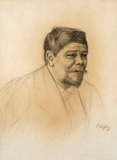 Portrait du sculpteur Robert Stigell - Albert Edelfelt