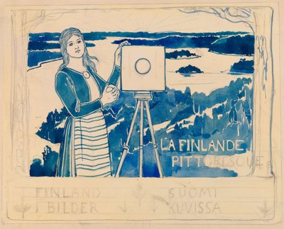 Esquisse pour la publication « Pictorial Finland » - Albert Edelfelt