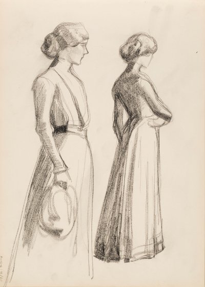 Deux personnages féminins - Albert Edelfelt