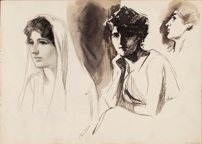 Figures féminines - Albert Edelfelt