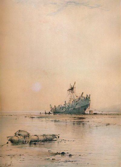 Marée basse à Leigh, vers 1899 - Albert Ernest Markes