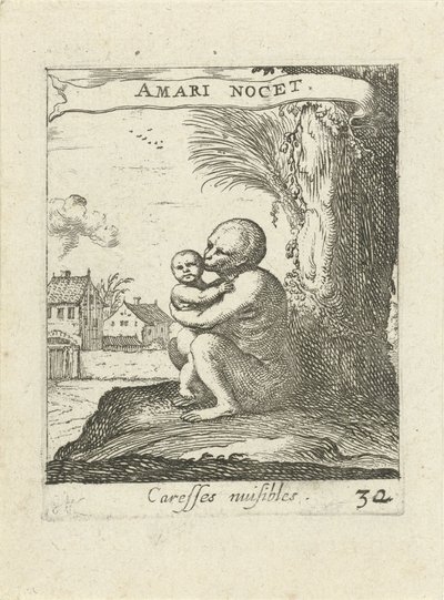 Singe et enfant - Albert Flamen