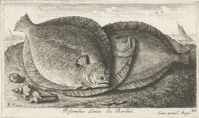 Trois poissons sur la plage - Albert Flamen