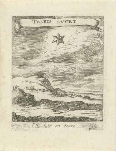 Paysage avec étoile - Albert Flamen