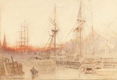 Bristol, quand la journée de travail est terminée - Albert Goodwin