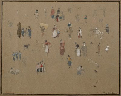 Aller au marché - Albert Goodwin
