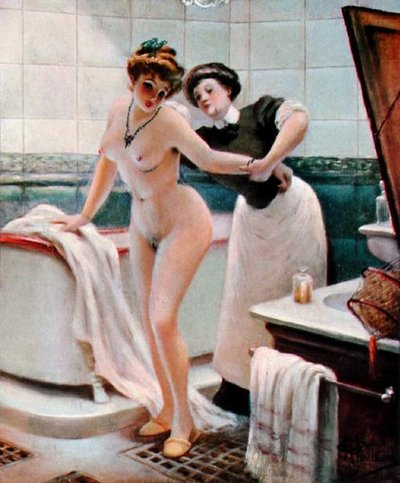 Le Bain - Albert Guillaume