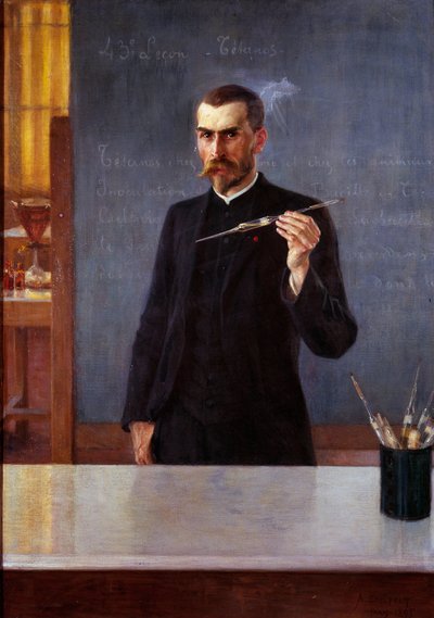 Portrait du docteur Emile Roux, assistant de Louis Pasteur en 1894 - Albert Gustaf Aristides Edelfelt