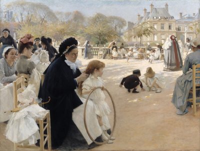 Les jardins du Luxembourg, Paris - Albert Gustaf Aristides Edelfelt