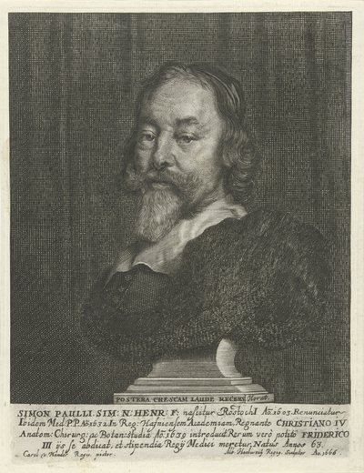 Buste de Simon Paulli - Albert Haelwegh