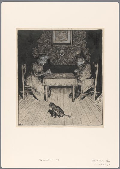 Projet pour une caricature politique : La Prédiction pour 1917 - Albert Hahn (I)