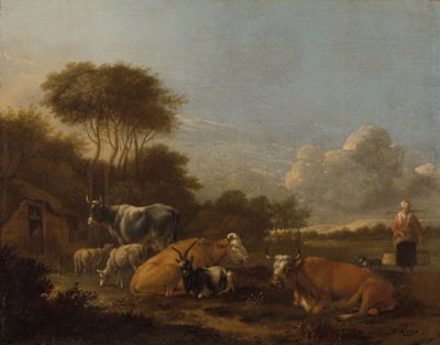 Paysage avec bétail - Albert Jansz Klomp