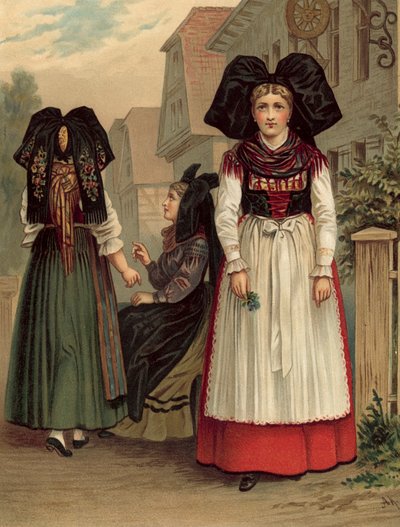 Costume allemand, Elsass Geispolsheim - Albert Kretschmer