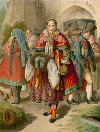 Costume allemand, Pommern, Weitzacker - Albert Kretschmer