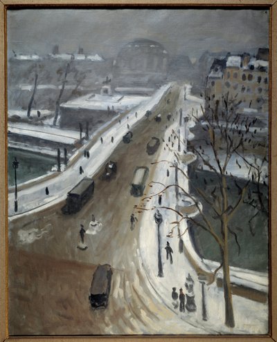 Pont Neuf à Paris sous la neige 1938 - Albert Marquet
