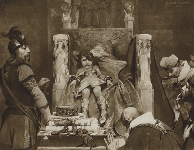 Clovis II, le jeune roi des Francs - Albert Pierre René (after) Maignan
