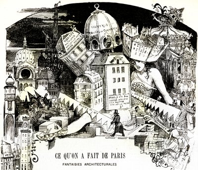 « Ce qu’on a fait de Paris, fantaisies architecturales » - Albert Robida