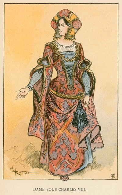 Dame Sous Charles VIII - Albert Robida