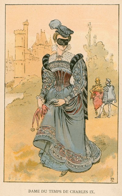 Dame du Temps de Charles IX - Albert Robida