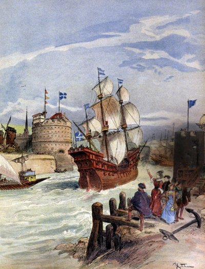 La flotte de François Ier au Havre - Albert Robida