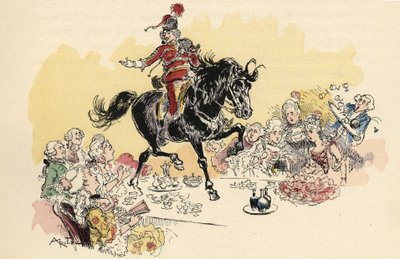 Illustration par Albert Robida dans « Histoire et Aventures du Baron de Munchausen », H. Laurens éd., fin du 19ème siècle. - Albert Robida