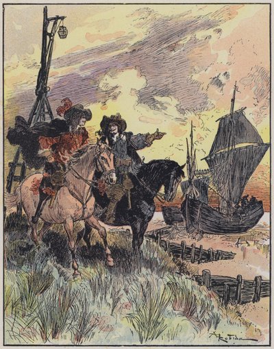 Illustration pour Le Capitaine Bellormeau par et illustré par A Robida - Albert Robida