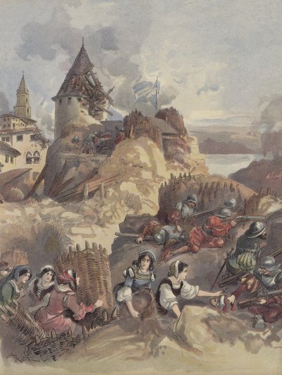 Les femmes au siège de Marseille - Albert Robida