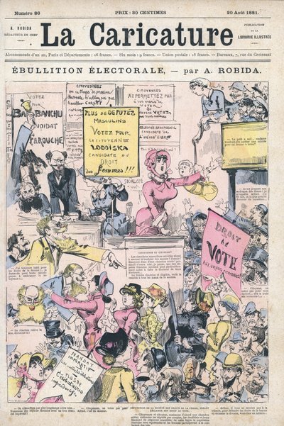 Campagne électorale bouillonnante - Albert Robida