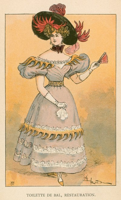Toilette de Bal, Restauration - Albert Robida