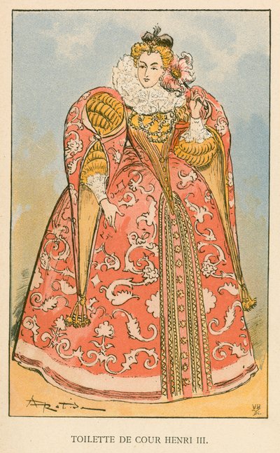 Toilette de Cour Henri III - Albert Robida