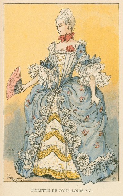 Toilette de Cour Louis XV - Albert Robida