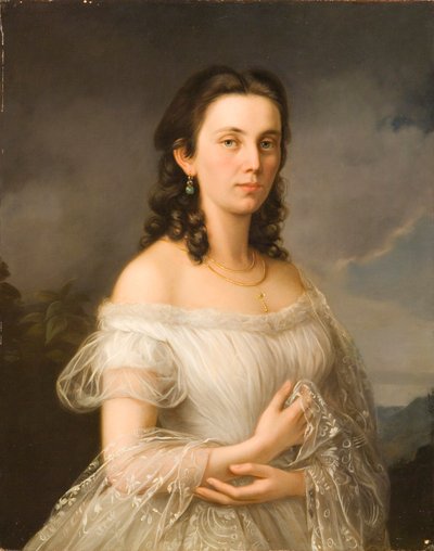 Albert Theer (1815-1902) - Princesse Julia von Liechtenstein (1817-1895), née comtesse Potocki - Albert Theer