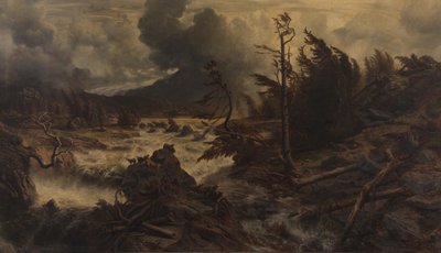 Tempête dans les hautes montagnes - Albert Zimmermann