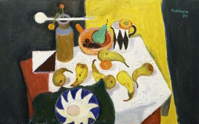 Nature morte avec des poires - Alberto Morrocco