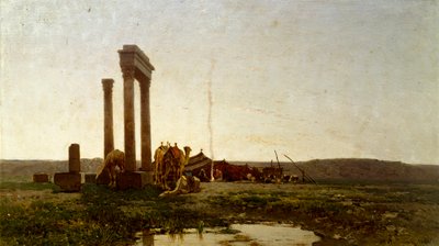 Ruines classiques dans le désert - Alberto Pasini