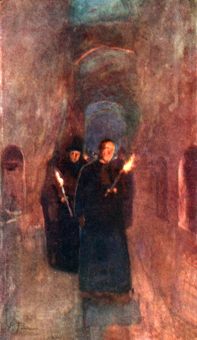 Une Procession dans la Catacombe de Calliste - Alberto Pisa