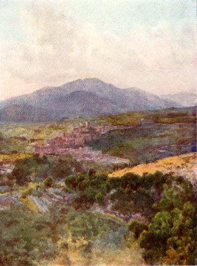 Subiaco depuis le monastère de Saint Benoît - Alberto Pisa