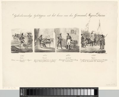 Caricature du général Daine - Albertus Verhoesen