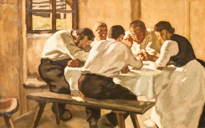 Déjeuner, c.1910 - Albin Egger Lienz