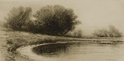 Étang et arbres - Albion Harris Bicknell