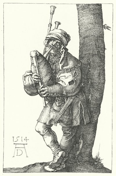 Joueur de cornemuse - Albrecht (after) Durer or Duerer