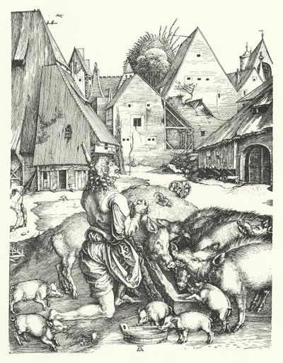 Le Fils Prodigue - Albrecht (after) Durer or Duerer