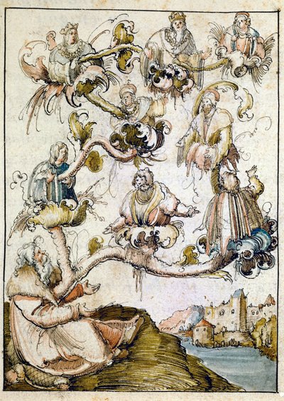 Une généalogie des Habsbourg, probablement par Albrecht Altdorfer ... - Albrecht Altdorfer