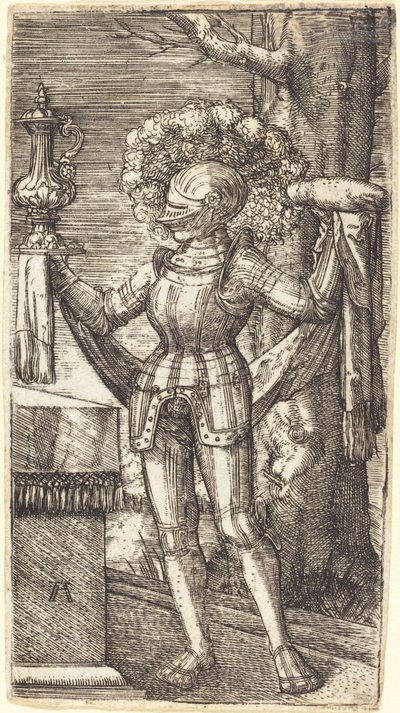 Chevalier en Armure avec Pain et Vin - Albrecht Altdorfer